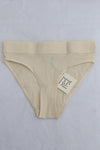 BASERANGE Stretch Flared Briefs UNEL Collection Ribbed Cotton Portugal BAS-UNEL-MIBAI Off-white